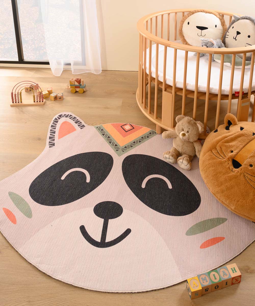 Tapis enfant raton - Smile gris Tapis enfant raton - Smile gris