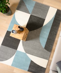 Tapis abstrait - Aria bleu