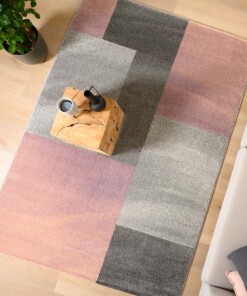 Tapis carreaux - Aria rose