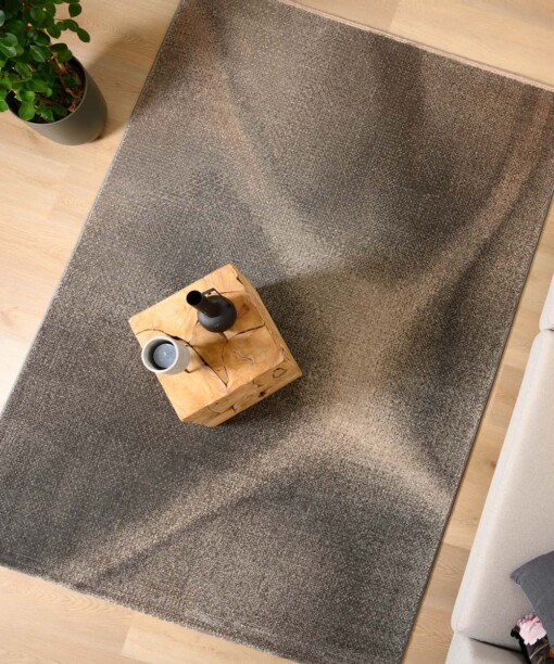 Tapis de couloir abstrait - Aria Axis marron/beige