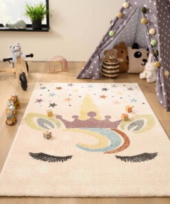 Tapis Licorne - Snoozy blanc/Multicolore