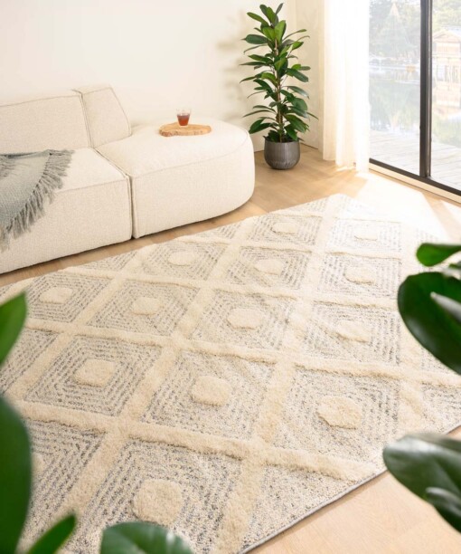 Tapis de couloir scandinave  - Fjord Reise gris/Crème