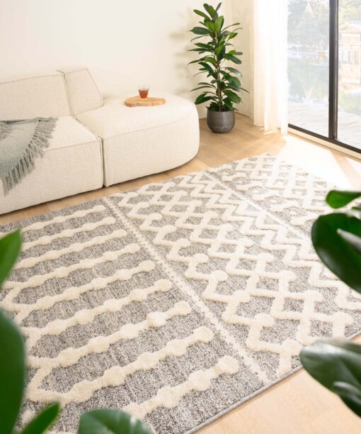 Tapis de couloir scandinave - Fjord Dagg gris/Crème