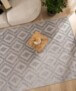 Tapis scandinave - Contour Diamond gris