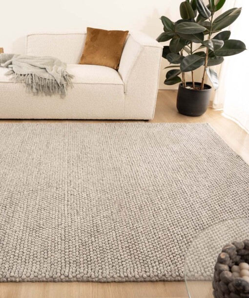 Tapis en laine - Fjell gris clair