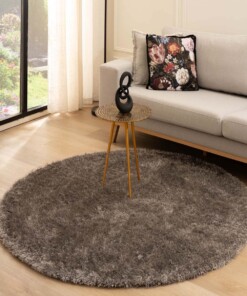 Tapis velours rond - Posh gris