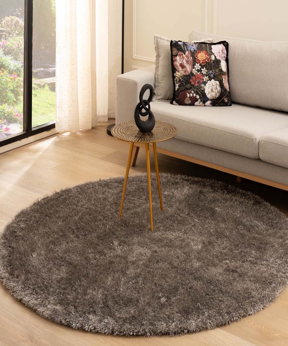 Tapis velours rond - Posh gris Tapis velours rond - Posh gris