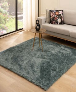 Tapis velours carré - Posh bleu