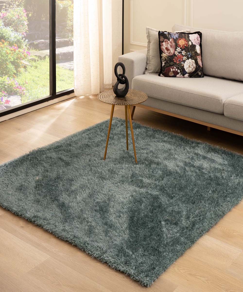 Tapis velours carré - Posh bleu Tapis velours carré - Posh bleu
