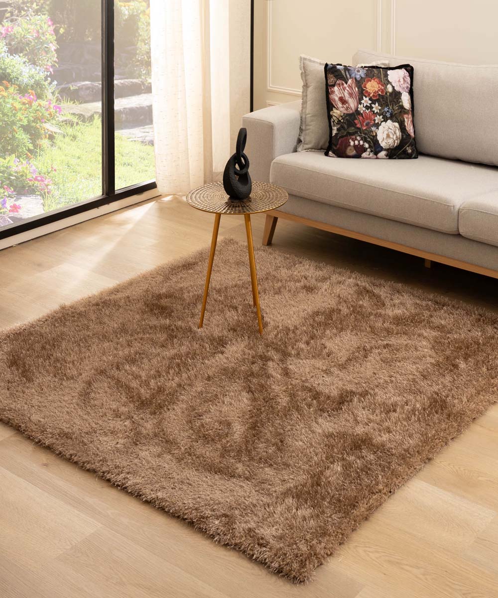 Tapis velours carré - Posh marron Tapis velours carré - Posh marron