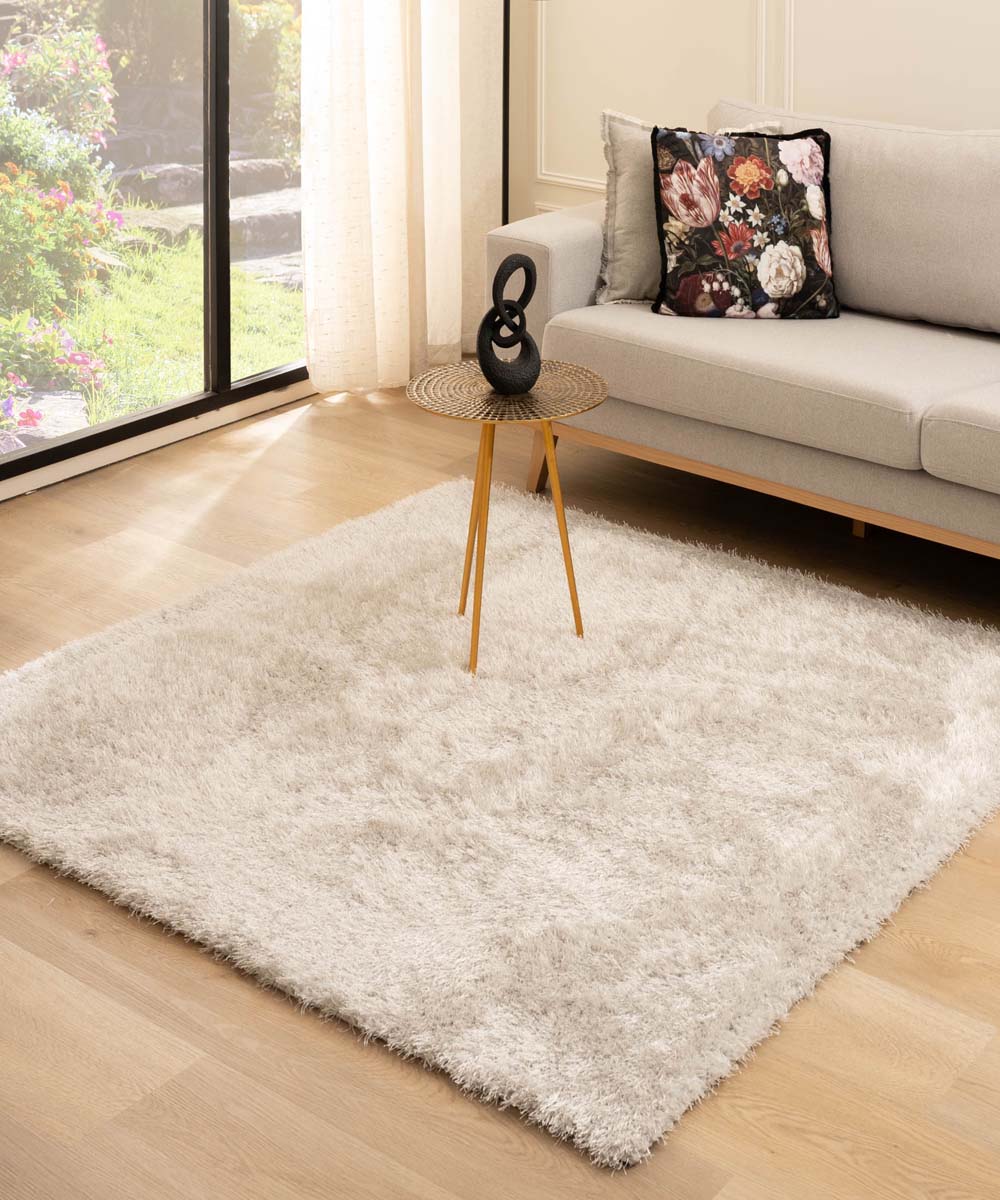 Tapis velours carré - Posh argent clair Tapis velours carré - Posh argent clair