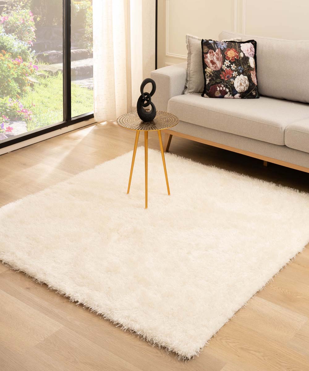 Tapis velours carré - Posh blanc Tapis velours carré - Posh blanc