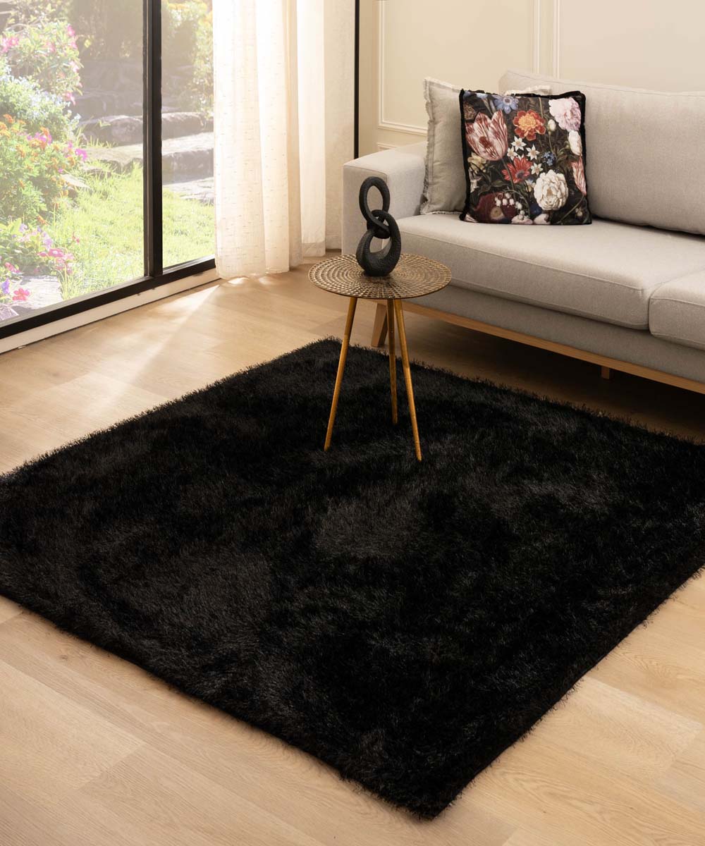 Tapis velours carré - Posh noir Tapis velours carré - Posh noir