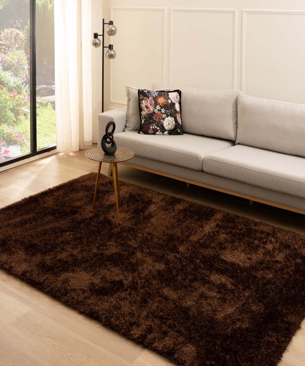 Tapis en velours - Posh marron foncé Tapis en velours - Posh marron foncé