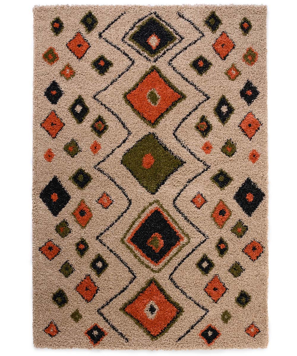 Tapis de couloir poils longs - Artisan beige/multi Tapis de couloir poils longs - Artisan beige/multi