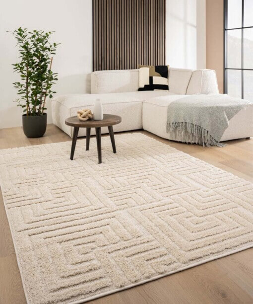 Tapis scandinave - Arc Shade Crème