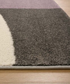 Tapis de couloir abstrait - Aria violet - close up