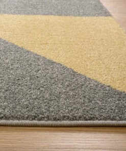 Tapis abstrait - Aria jaune - close up