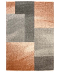 Tapis carreaux - Aria orange/gris - overzicht