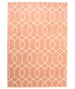 Tapis Géométrique - Aria rose clair - overzicht