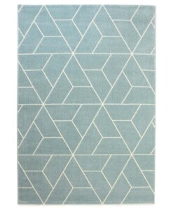 Tapis Géométrique - Aria Pyramid bleu clair - overzicht