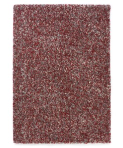 Tapis poils longs chiné - Blend rouge/gris - overzicht