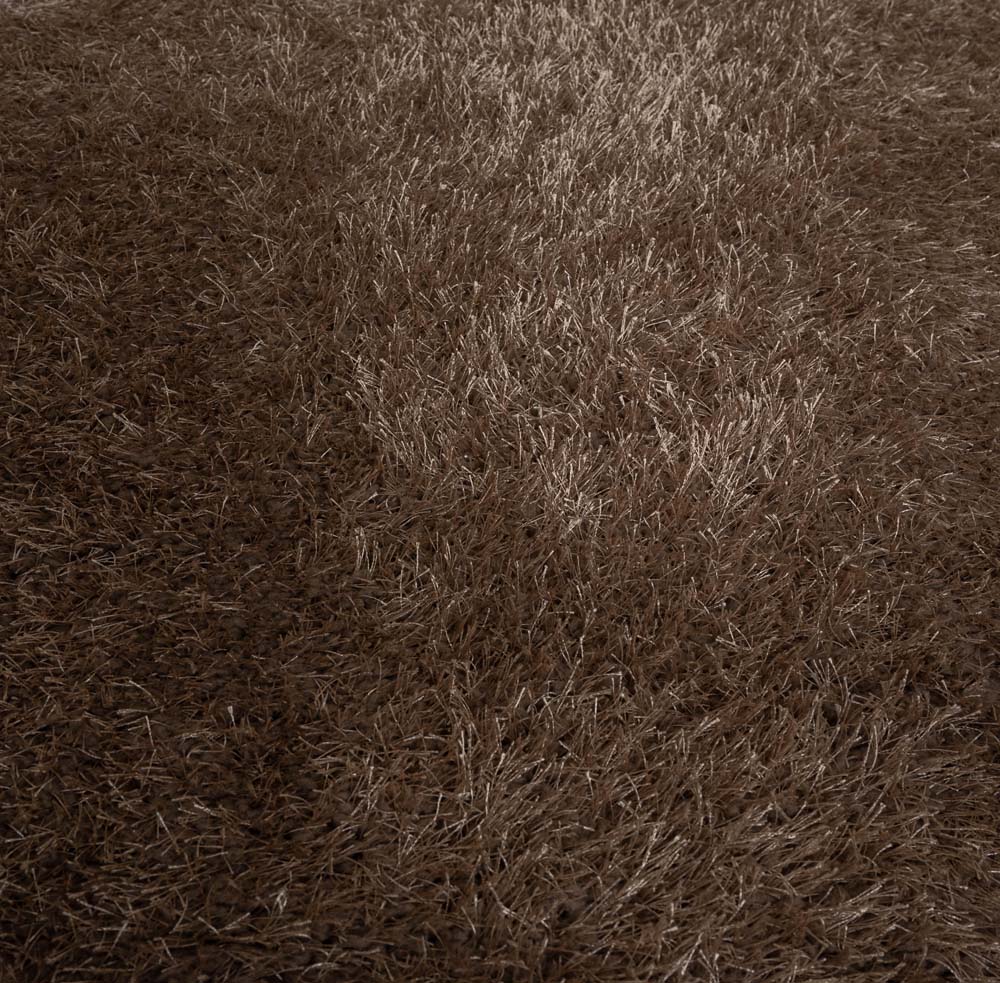 Tapis rond en velours à poils longs - Posh beige - close up Tapis rond en velours à poils longs - Posh beige - close up