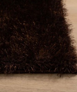 Tapis velours de couloir - Posh marron foncé - close up, thumbnail Tapis velours de couloir - Posh marron foncé - close up, thumbnail