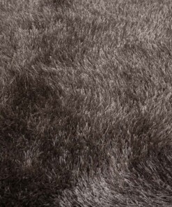 Tapis velours rond - Posh gris - close up