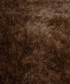 Tapis velours carré - Posh marron - close up