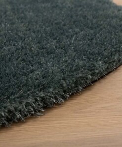 Tapis velours ovale - Posh bleu - close up, thumbnail Tapis velours ovale - Posh bleu - close up, thumbnail