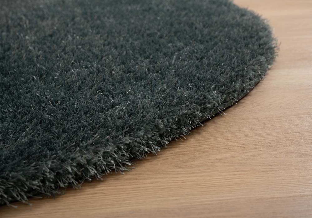 Tapis velours ovale - Posh bleu - close up Tapis velours ovale - Posh bleu - close up