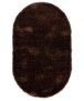 Tapis velours ovale - Posh marron foncé - overzicht, thumbnail