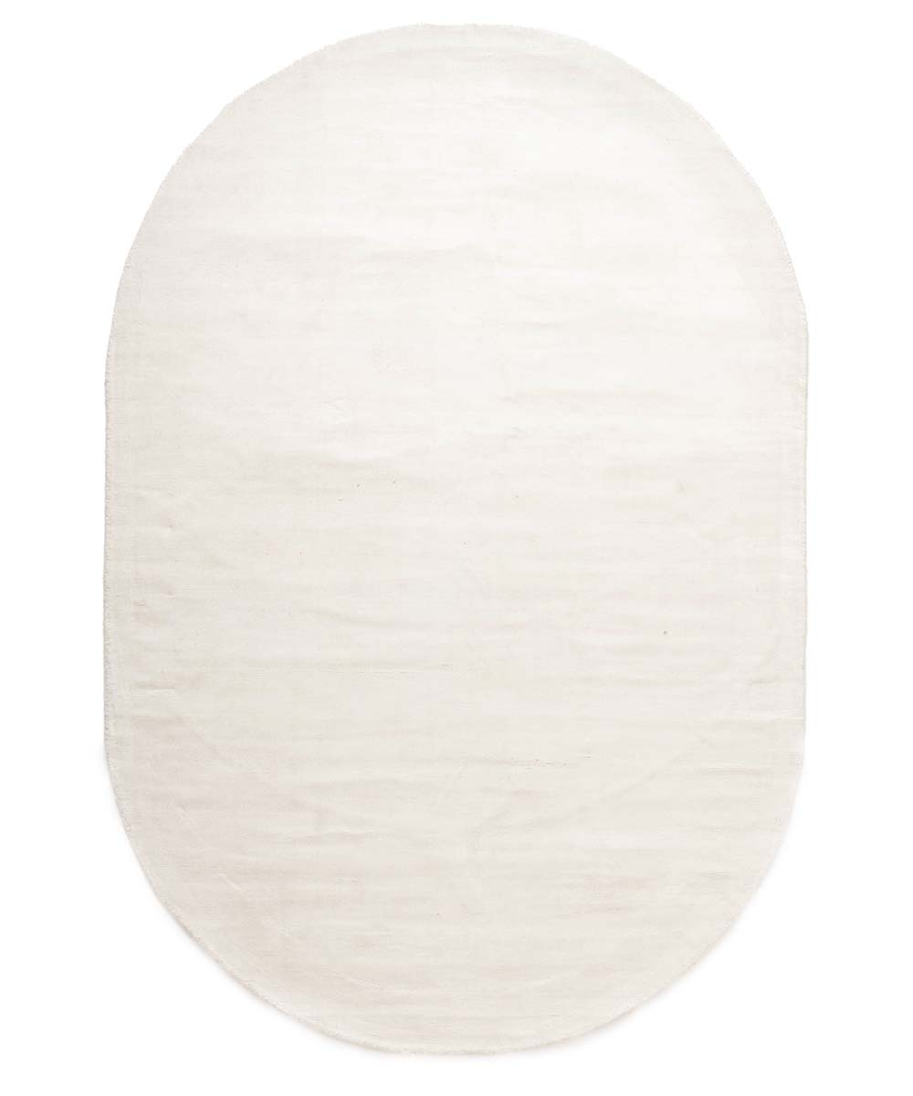 Tapis viscose ovale - Glamour blanc - overzicht Tapis viscose ovale - Glamour blanc - overzicht