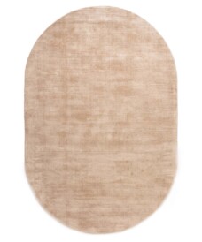 Tapis viscose ovale - Glamour beige - overzicht, thumbnail