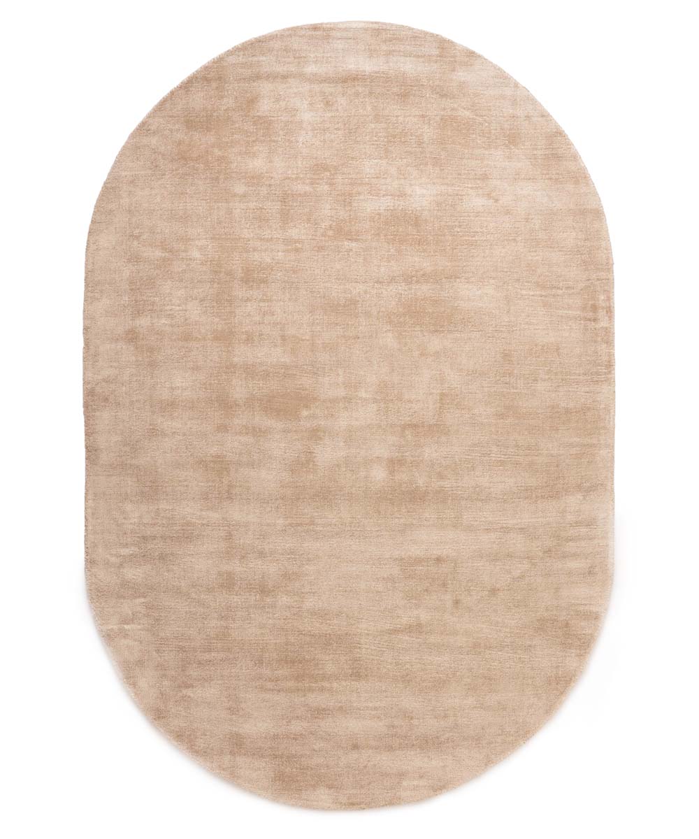 Tapis viscose ovale - Glamour beige - overzicht Tapis viscose ovale - Glamour beige - overzicht
