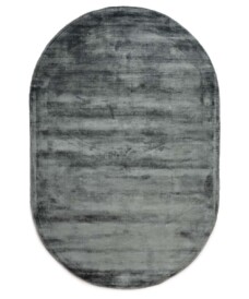 Tapis viscose ovale - Glamour bleu - overzicht, thumbnail