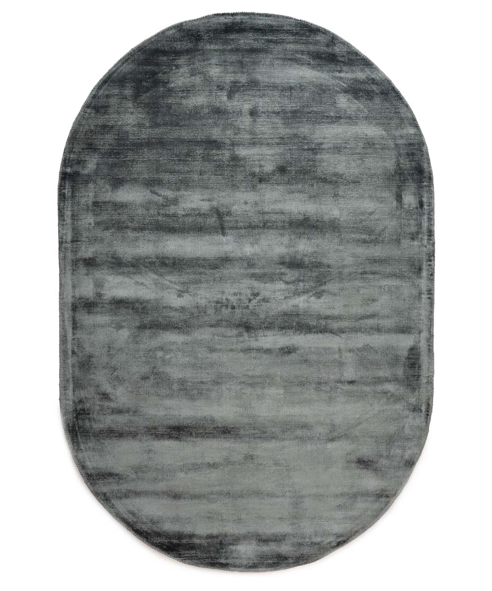 Tapis viscose ovale - Glamour bleu - overzicht Tapis viscose ovale - Glamour bleu - overzicht