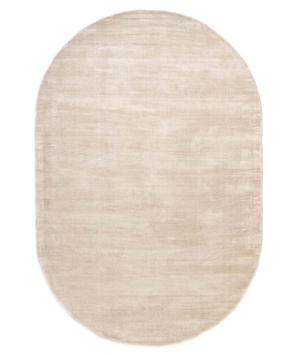 Tapis viscose ovale - Glamour ivoire - overzicht Tapis viscose ovale - Glamour ivoire - overzicht
