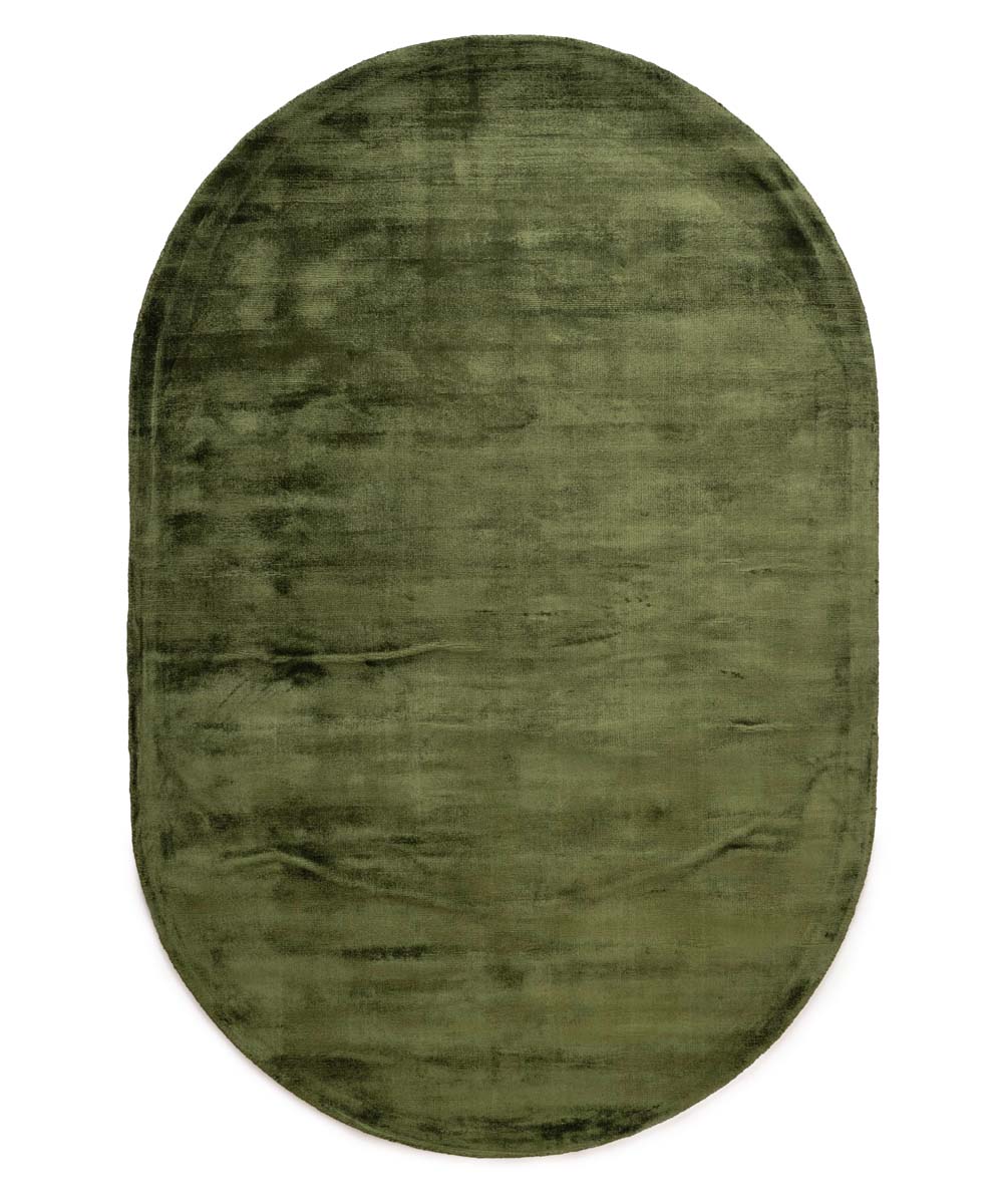 Tapis viscose ovale - Glamour vert - overzicht Tapis viscose ovale - Glamour vert - overzicht