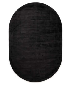 Tapis viscose ovale - Glamour noir - overzicht, thumbnail