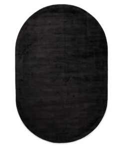 Tapis viscose ovale - Glamour noir - overzicht