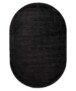 Tapis viscose ovale - Glamour noir - overzicht, thumbnail