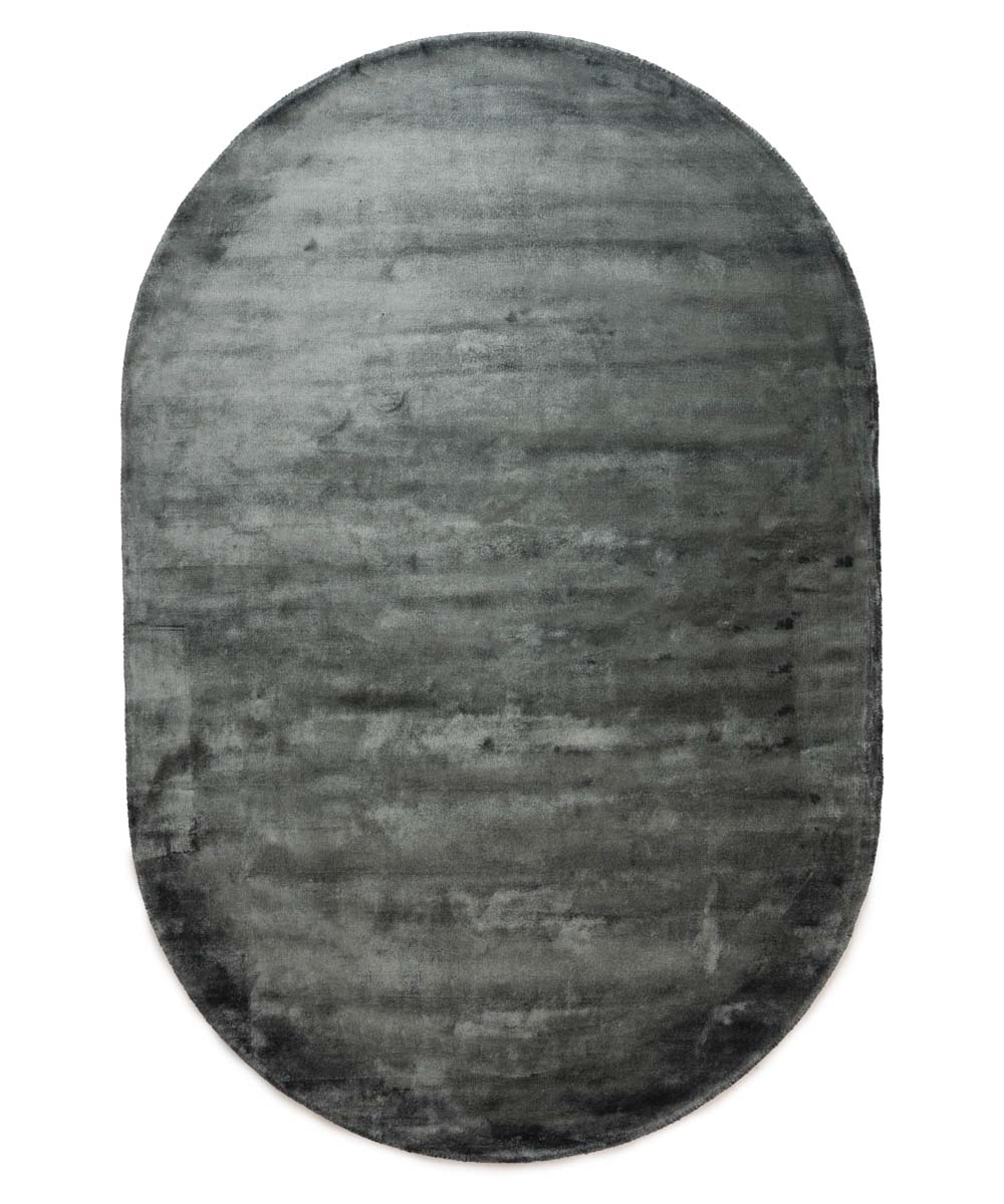 Tapis viscose ovale - Pearl bleu - overzicht Tapis viscose ovale - Pearl bleu - overzicht