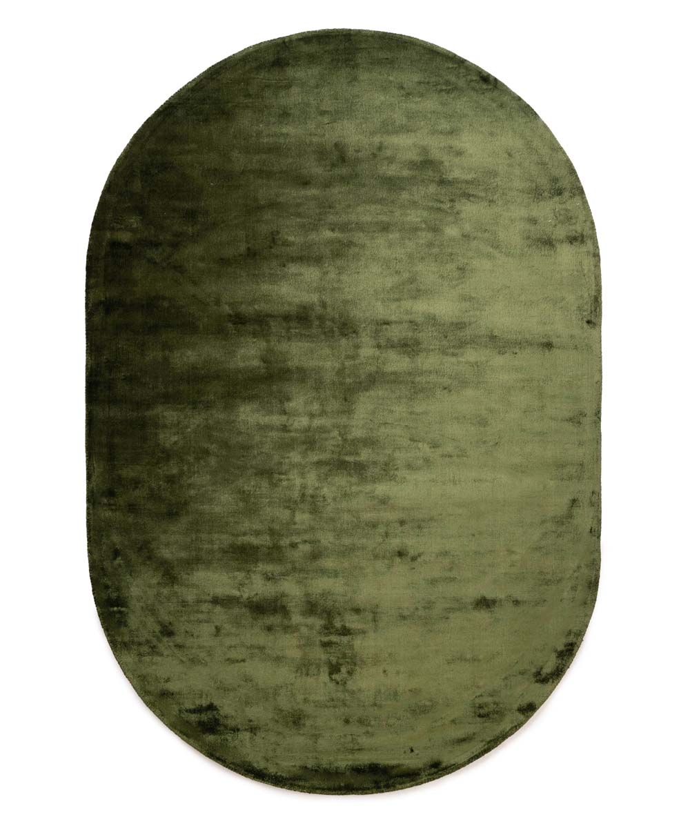 Tapis viscose ovale - Pearl vert - overzicht Tapis viscose ovale - Pearl vert - overzicht