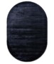 Tapis viscose ovale - Pearl bleu marine - overzicht, thumbnail