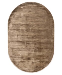Tapis viscose ovale - Pearl marron - overzicht