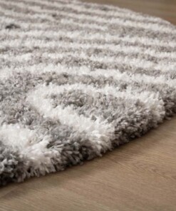 Tapis Rond scandinave - Cozy Arch gris clair - close up, thumbnail Tapis Rond scandinave - Cozy Arch gris clair - close up, thumbnail
