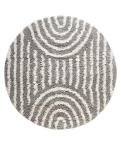 Tapis Rond scandinave - Cozy Arch gris clair - overzicht