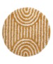 Tapis Rond scandinave - Cozy Arch jaune Curry - overzicht, thumbnail